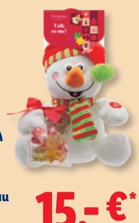FAVORINA Говореща плюшена играчка с желирани бонбони, Lidl