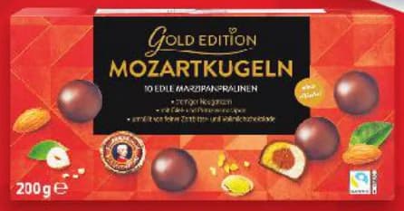 k gold edition K-GOLD EDITION Бонбони с марципан Mozart, Kaufland