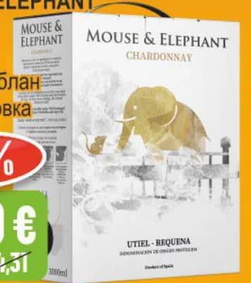 mouse elephant MOUSE&ELEPHANT Вино шардоне / совиньон блан, Бурлекс