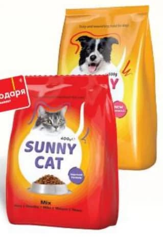 Sunny Суха храна за котка CAT или за куче DOG