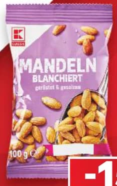 k classic K-Classic Бадеми печени и осолени, Kaufland