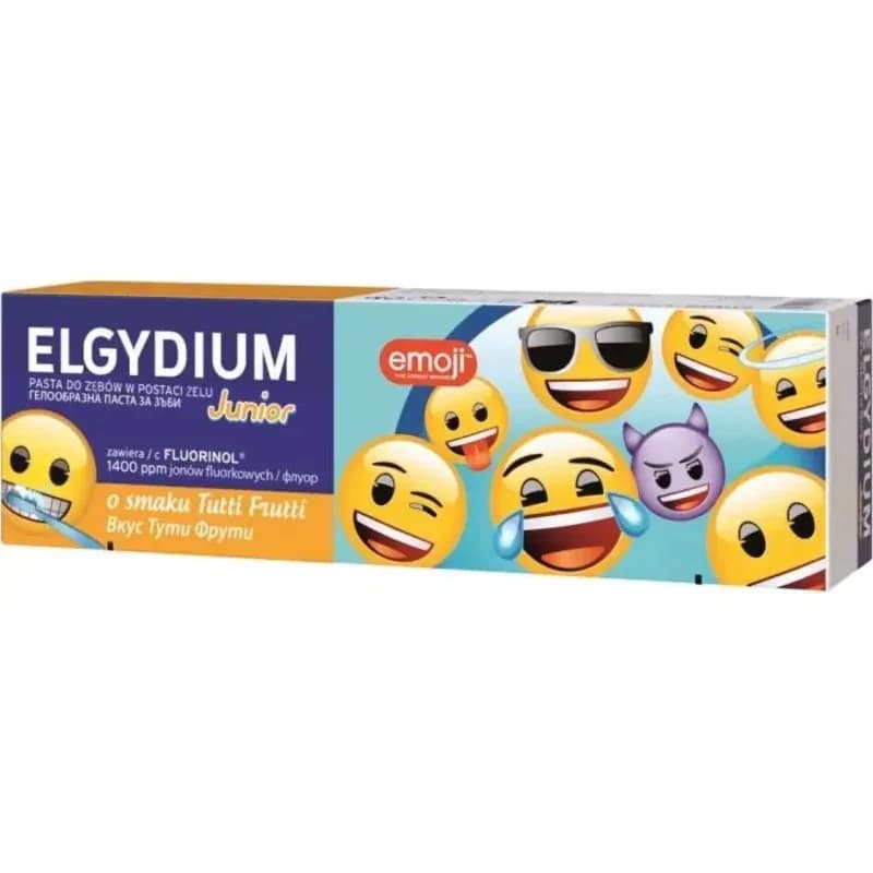 elgydium ELGYDIUM Junior Emoji Детска Паста За Зъби 7-12г 50ml 1 бр, cheap.bg