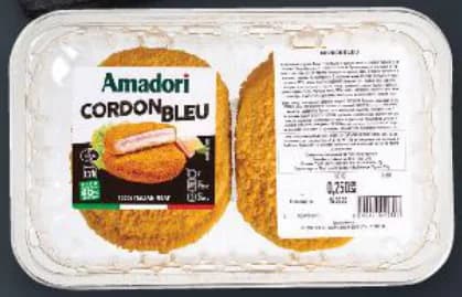 amadori AMADORI Кордон Бльо с пуешка шунка охладено, Kaufland