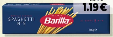 Barilla Спагети №5, Дар