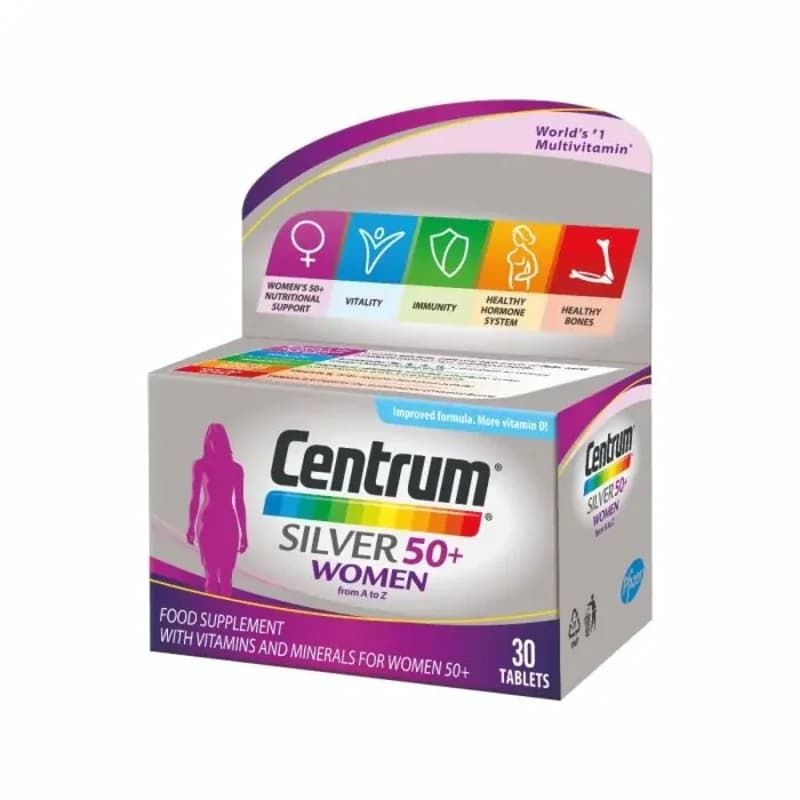 centrum CENTRUM Центрум Силвър 50+ Мултивитамини За Жени Таблетки Х30 1 бр, cheap.bg