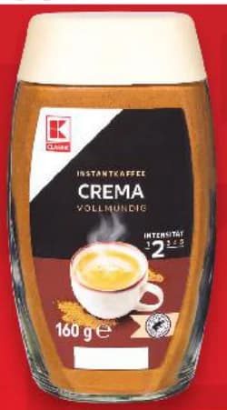k classic K-Classic Разтворимо кафе Crema, Kaufland