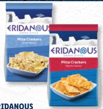 eridanous ERIDANOUS Крекери с вкус на гирос или на паприка, cheap.bg