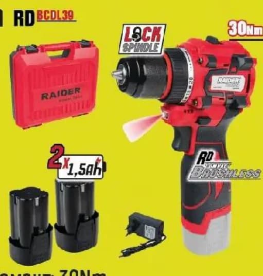 raider Raider Безчеткова бормашина RD-BCDL39, GStroy