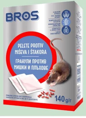 bros BROS ГРАНУЛИ ПРОТИВ МИШКИ И ПЛЪХОВЕ 140Г, Mr. Bricolage