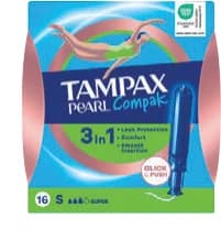 tampax Tampax COMPAK PEARL Тампони normal или super, Lilly Drogerie