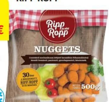 Замразени панирани пилешки хапки RIPP ROPP, T MARKET