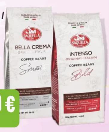 saquella SAQUELLA Bella Crema / Blonde Кафе на зърна, Бурлекс