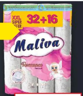 maliva MALIVA Тоалетна хартия трипластова промопакет Romance, Kaufland