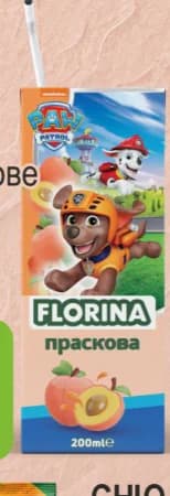 florina FLORINA Плодова напитка / нектар праскова, Бурлекс