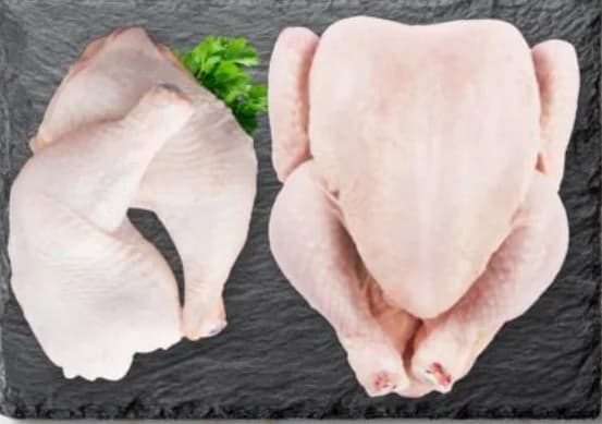Пиле + 2 бутчета охладено, тарелка, кг, T MARKET