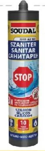soudal Soudal Силикон санитарен STOP бял/прозрачен, GStroy