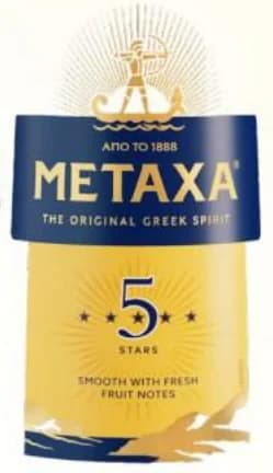 metaxa METAXA Спиртна напитка 5*, 38%, T MARKET