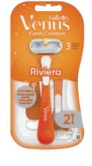 Gillette VENUS Дамска еднократна самобръсначка Riviera, 2 бр./оп., Lilly Drogerie
