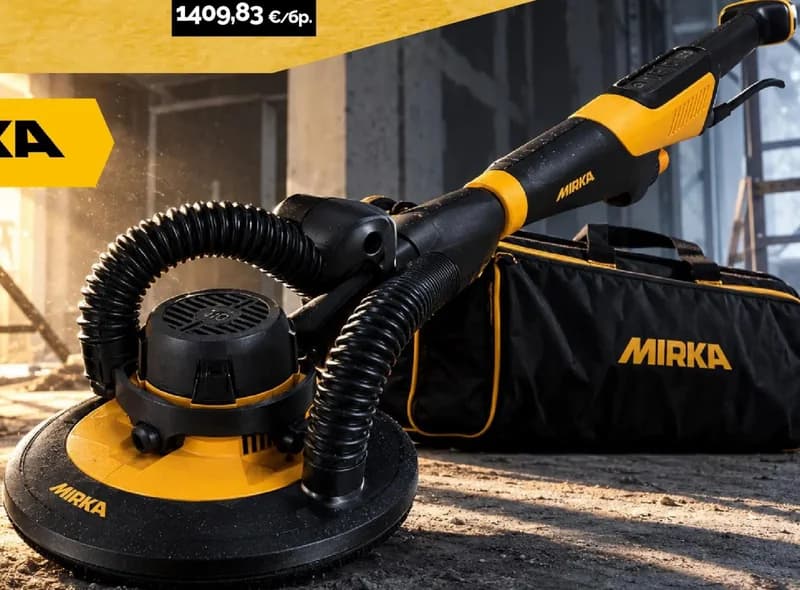 mirka MIRKA Жираф за шлайфане LEROS-S 950CV, Ø225 мм, ход 5.0 мм, с чанта, Ангро Трейд