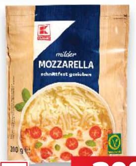 k classic K-Classic Моцарела настъргана, Kaufland