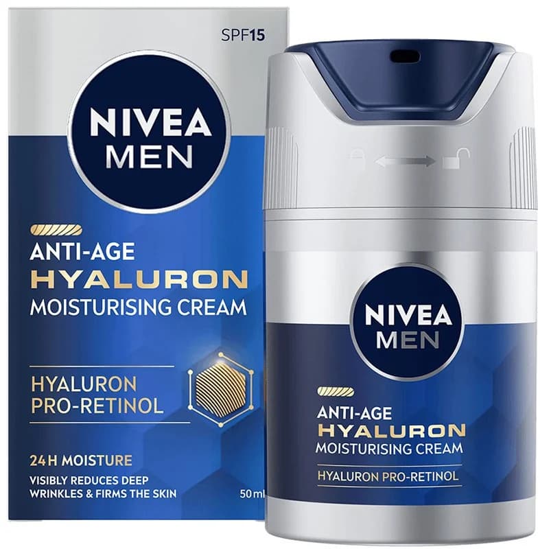 nivea Нивеа Крем за Лице Men Active Age Hyaluron Против Бръчки 50 мл, cheap.bg