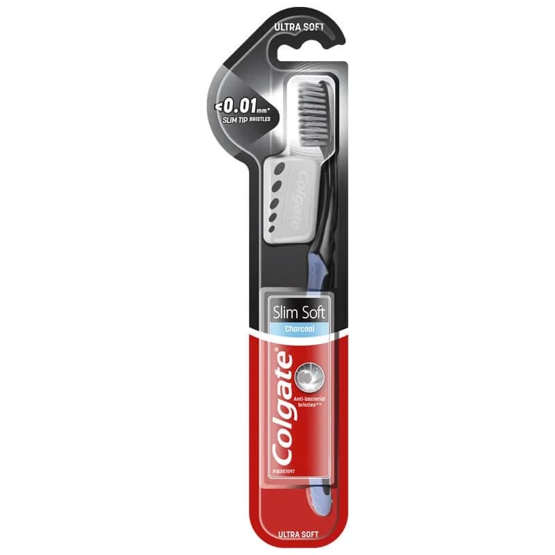 kolgeyt Колгейт Четка за Зъби Colgate Slim Soft Charcoal Ultra Soft 1 бр., cheap.bg
