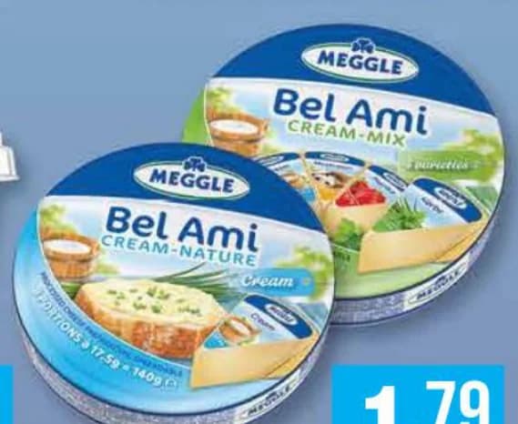 meggle MEGGLE Топено сирене Bel Ami натурално; микс 140 г, cheap.bg
