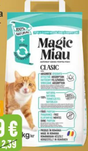 MAGIC MIAU Котешка тоалета бентонит