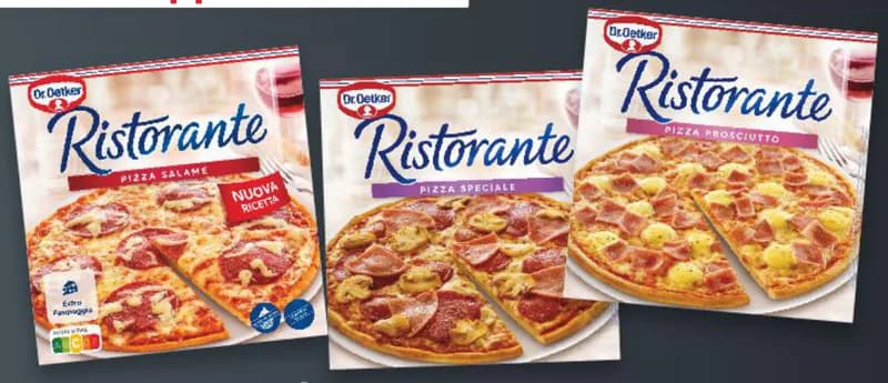 dr. oetker Dr. Oetker RISTORANTE Пица хрупкав тънък блат и богата пълнка различни видове, Kaufland
