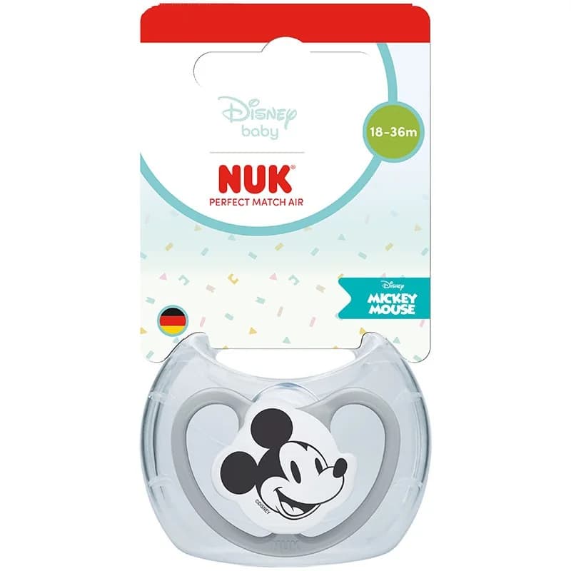 nuk Нук Биберон Залъкалка Perfect Match 18м+м Air Мики 1 бр., cheap.bg