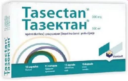 Tasectan ТАЗЕКТАН, 15 БР.**** капсули при диария 500мг, BENU Аптеки
