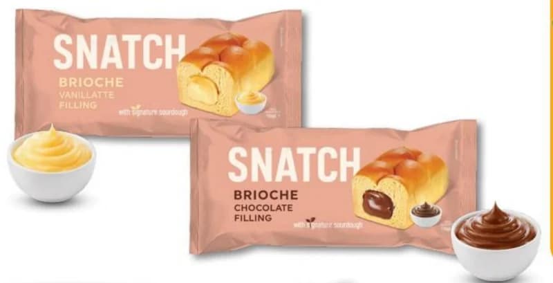 snatch SNATCH Кифла Бриош с пълнеж ванилия, шоколад, T MARKET