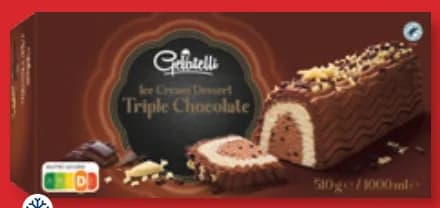 gelatelli Gelatelli Сладоледен десерт Троен шоколад, Lidl