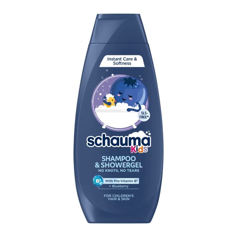 Шаума Шампоан и Душ Гел Schauma Kids Боровинка 400 мл, eBag
