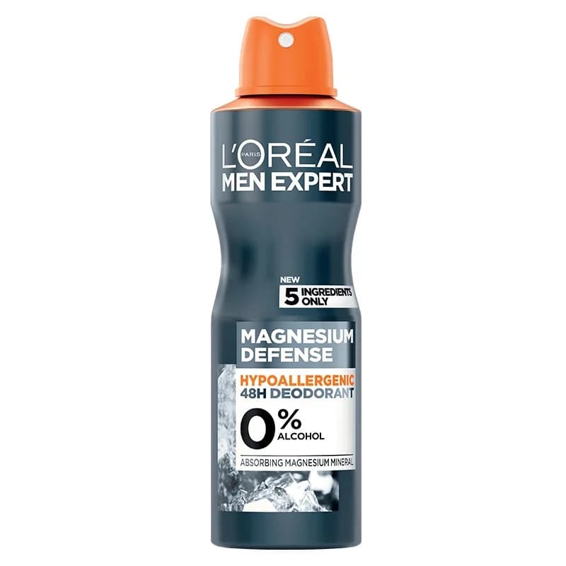loreal Лореал Део Спрей L'Oreal Men Expert Magnesium Defence Anti-Perspirant Мъжки 150 мл, cheap.bg