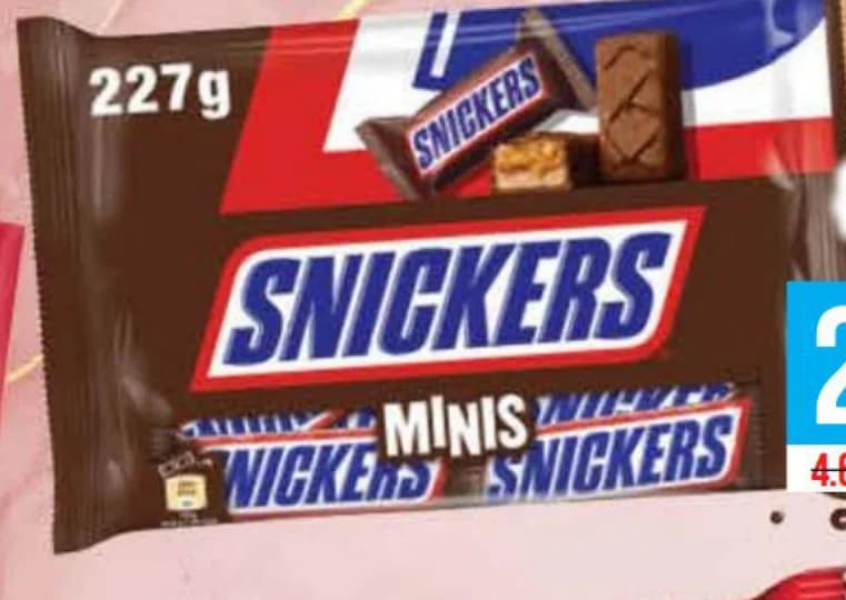 Snickers; Twix Десерт Minis, Fantastico