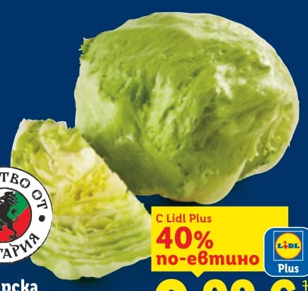 Българска салата Айсберг, Lidl