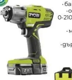 Ryobi Акумулаторен удар гайковерт R18IW3-120S