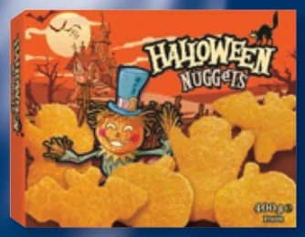 halloween HALLOWEEN Панирани пилешки хапки В хелоуински форми, cheap.bg