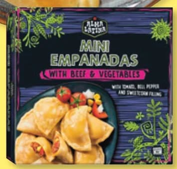 alma latina ALMA LATINA Мини empanadas с пълнеж от телешко и зеленчуци, Lidl