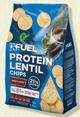 xfuel Xfuel Протеинов чипс От червена леща 70 г /избр. видове/, Дар