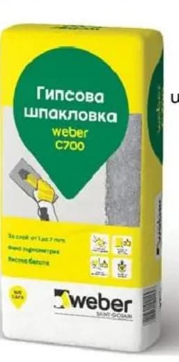 weber Weber Гипсова шпакловка C700, Практикер