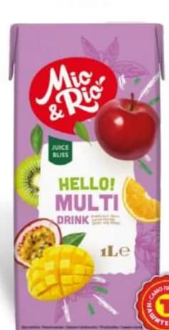 mio rio MIO&RIO Плодова напитка микс плодове, 20%, T MARKET