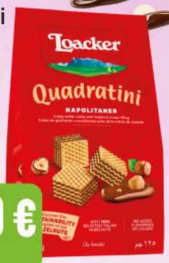 loacker LOACKER Quadratini Вафли различни видове, Бурлекс