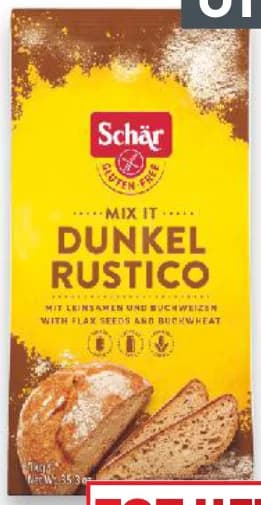 schar SCHÄR Микс за хляб Рустико без глутен, cheap.bg