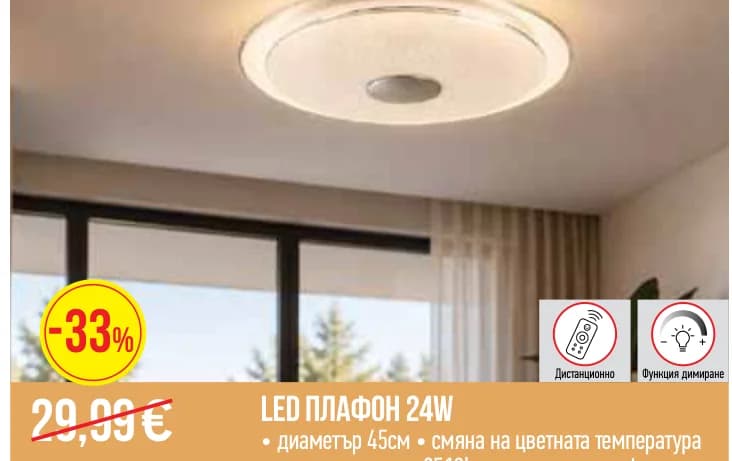 LED ПЛАФОН 24W, ref. 1062473, Mr. Bricolage