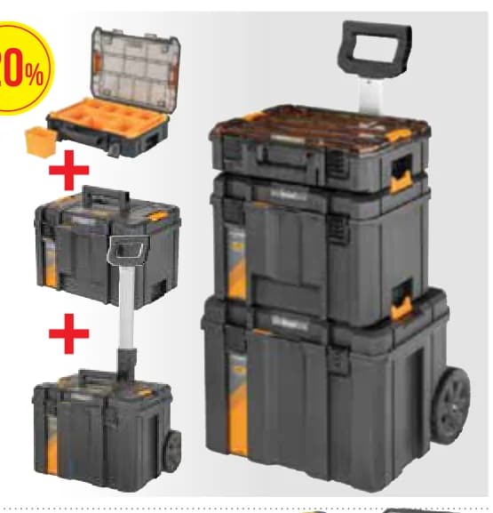 dewalt mclaren DEWALT&MCLAREN КОМПЛЕКТ КУФАРИ 3 БРОЯ, Mr. Bricolage
