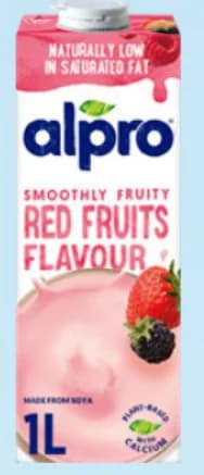 ALPRO Растителна напитка бадемова, с ванилия / овесена Бариста / соева, с банан / соева, с червени плодове