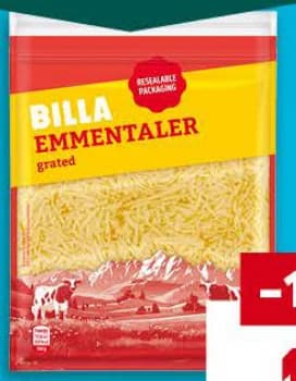 BILLA Ементал настърган