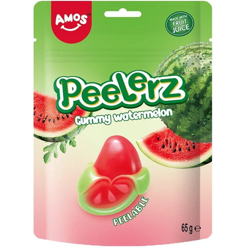 amos Амос Желирани Бонбони Peelerz Peelerz Диня 65 г, cheap.bg